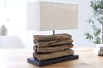 Stolní lampa PERIFERE BEIGE 40 CM naplavené dříví