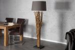 Stojací lampa EUPHORIA 175 CM hnědá naplavené dříví