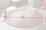 Kulatý koberec MODERN ART 150 CM béžovo-růžový