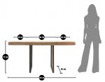 Jídelní stůl rozkládací DEOLA 80-160 CM masiv akácie