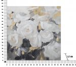 Plátěný obraz WHITE ROSES II 90 CM