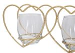 Svícen GOLDEN HEART 27 CM