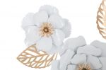 Nástěnná dekorace WHITE FLOWERS 158 CM