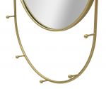 Zrcadlo s háčky FUNCTION 79 CM zlaté