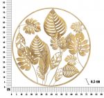 Nástěnná dekorace GOLDEN JUNGLE II 80 CM