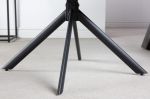 Jídelní židle PAPILLON světle šedá strukturovaná látka otočná
