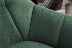 Jídelní židle PAPILLON tmavě zelená strukturovaná látka otočná
