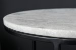 2SET odkládací stolek ELEMENTS 55/45 CM bílý mramor
