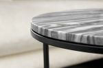 2SET odkládací stolek ELEMENTS 55/45 CM šedý mramor