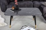 Konferenční stolek PARIS 110 CM černý mramorový vzhled