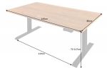 Výškově nastavitelný psací stůl OAK DESK 160 CM dubový vzhled