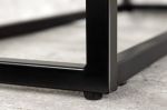 Konzolový stolek ELEGANCE BLACK 80 CM bílý mramorový vzhled
