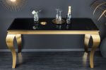Konzolový stolek MODERN BAROCCO GOLD 140 CM černý