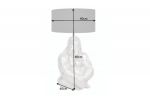 Stolní lampa GORILA 60 CM stříbrná