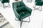 Jídelní židle LOFT X smaragdově zelená samet