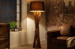 Stojací lampa HARMONY NATUR 150 CM černá masiv teak