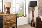 Stojací lampa HARMONY NATUR 150 CM černá masiv teak