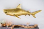 Nástěnná dekorace SHARK GOLD 105 CM levá