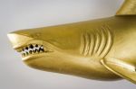 Nástěnná dekorace SHARK GOLD 105 CM levá