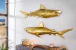 Nástěnná dekorace SHARK GOLD 105 CM pravá