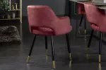 Jídelní židle PARIS červená samet