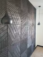 3D nástěnný panel TRELIS NATUR 50x50 CM levý