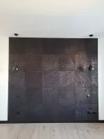 3D nástěnný panel TRELIS NATUR 50x50 CM levý
