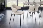 Jídelní židle TRACY šedá/černá colin bouclé