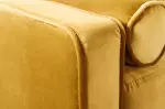 Luxusní pohovka COZY VELVET 220 CM tmavě žlutá samet