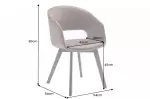 Židle NORDIC STAR antik hnědá mikrovlákno