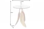 Odkládací stolek WILDLIFE LEAFS 65 CM zlatý