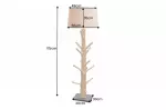 Stojací lampa TREE 175 CM přírodní masiv mangostane