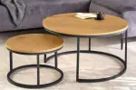2SET konferenční stolek ELEGANCE dubový vzhled