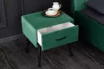 Noční stolek SIXTIES 50 CM tmavě zelený