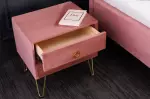Noční stolek PEARL 50 CM tmavě růžový