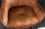 Barová židle EUPHORIA 100 CM hnědá samet