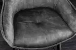 Barová židle EUPHORIA 100 CM šedá samet