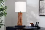 Stolní lampa ROUSILIQUE 60 CM naplavené dříví