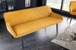 Stolová lavice TURIN tmavě žlutá samet