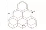 Stojan na láhve HONEYCOMB 35 CM zlatý