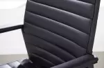 Kancelářská židle LAZIO černá umělá kůže