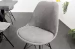 Jídelní židle SCANDINAVIA CORD šedá / černá