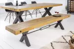 Stolová lavice THOR VINTAGE BROWN 200 CM masiv borovice
