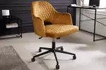 Pracovní židle PARIS tmavě žlutá samet