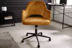 Pracovní židle PARIS tmavě žlutá samet