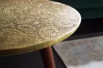Odkládací stolek ALCASAR 50 CM antik zlatý