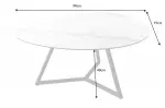 Konferenční stolek MARVELOUS WHITE 90 CM keramika