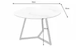 Konferenční stolek MARVELOUS WHITE 70 CM keramika