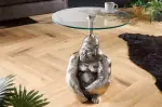 Odkládací stolek WILDLIFE GORILA 45 CM stříbrný