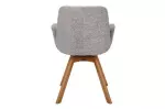 Jídelní židle BALTIC šedá/přírodní colin bouclé